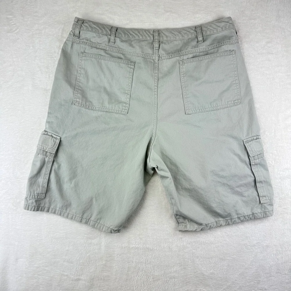 Wrangler‎ Cargo Shorts Mens 38 Gray Relaxed Fit Utility Gorpcore Cotton Twill